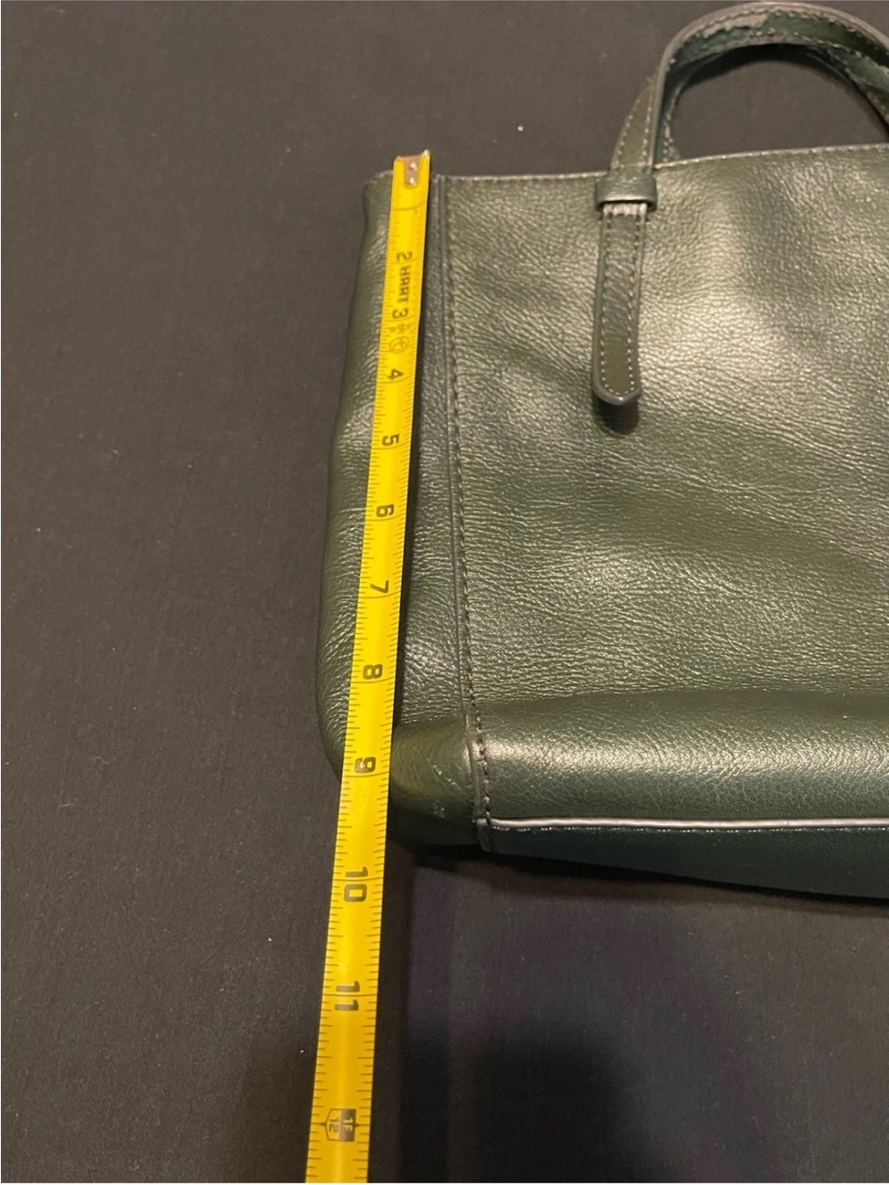 Fossil Women's Parker Leather Convertible Backpack Purse Handbag EUC Dark Green - Picture 8 of 9